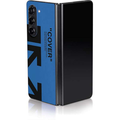 Black and Blue Arrows Galaxy Z Fold5 5G Skin